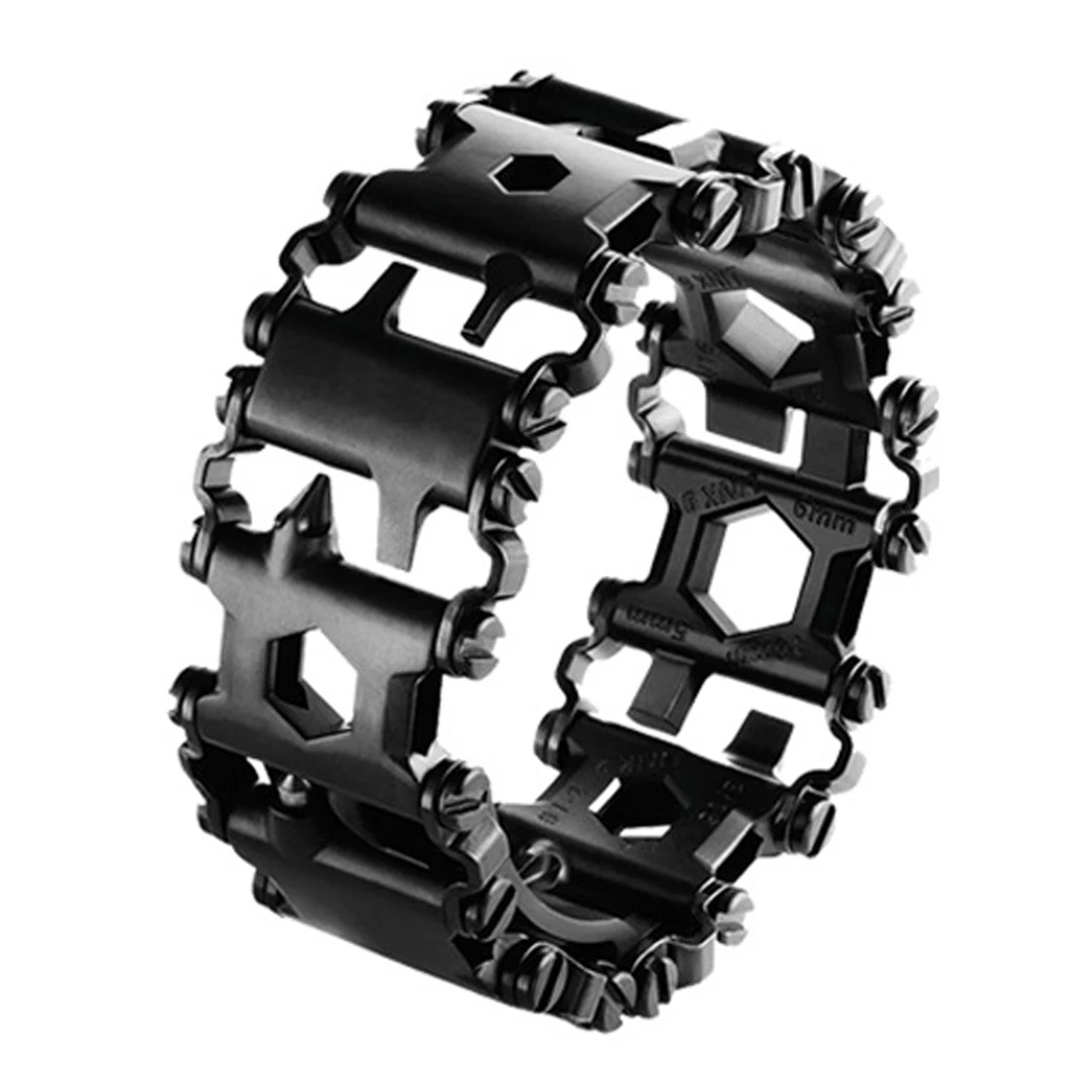 

Multifunction Tread Bracelet Outdoor Bolt Driver Tools Kit Travel Friendly Wearable Multitool Stainless Steel 29 in 1