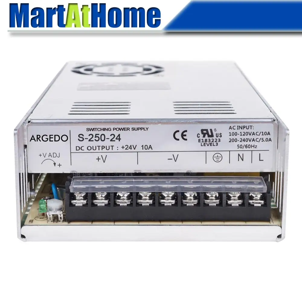 Comutação da Fonte de Alimentação Fonte de Alimentação Emissor de Luz v de 15 v para a Máquina Comutável Entrada v – 220 Saída dc 5 12 24 36 48 Cnc Diodo 250w ac 110