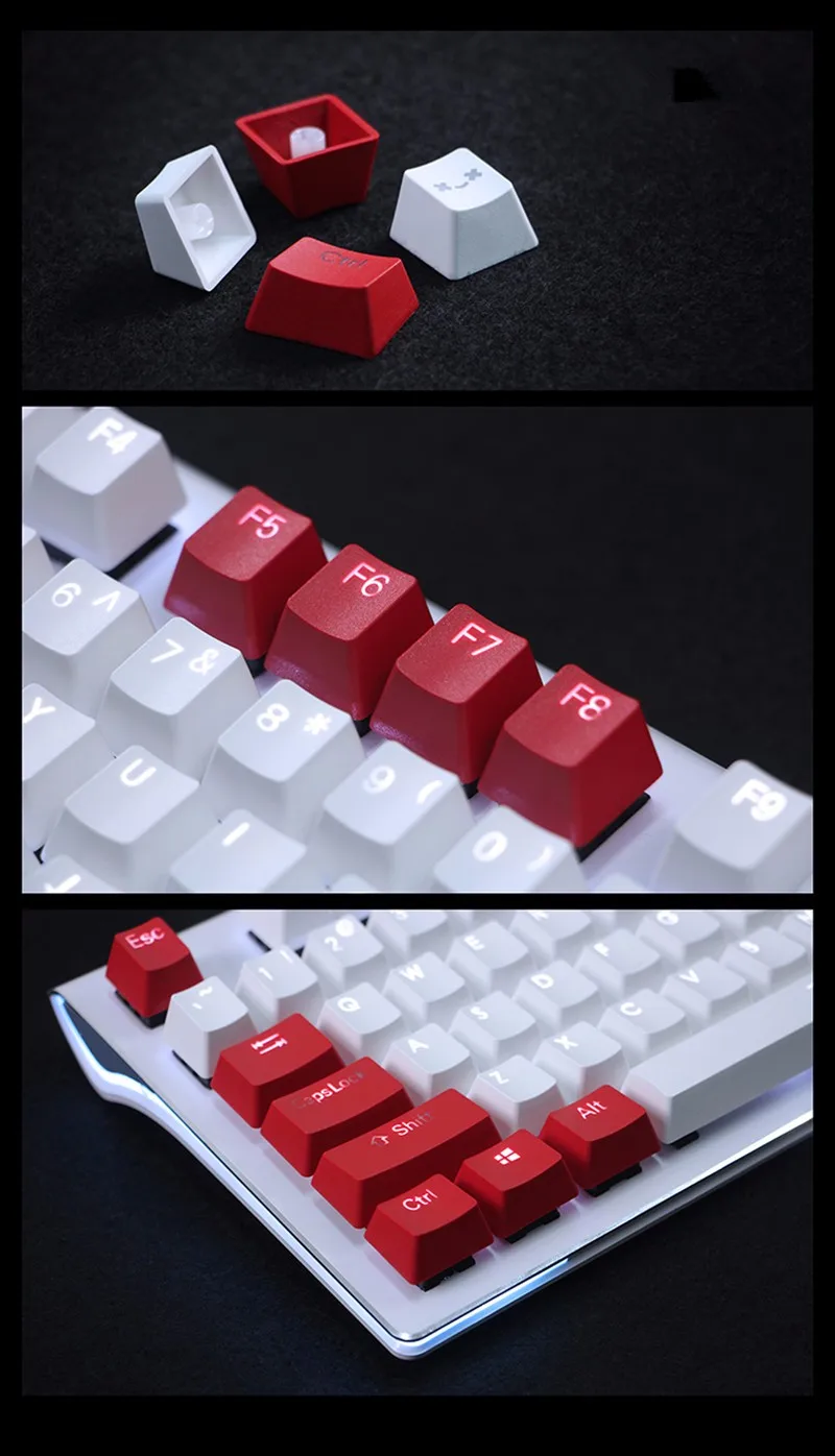 Подсветка 108 ANSI ISO раскладка Толстая PBT Keycap двойная съемка подсветка колпачки для OEM Cherry MX переключатели Механическая игровая клавиатура