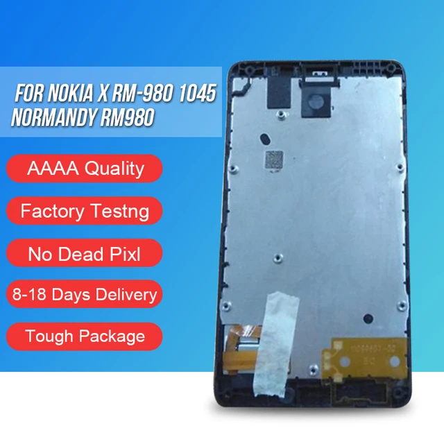 Cheap ACKOOLLA Mobile Phone LCDs For Nokia X RM-980 1045 Normandy RM980 Accessories Parts Mobile Phone LCDs Touch Screen 