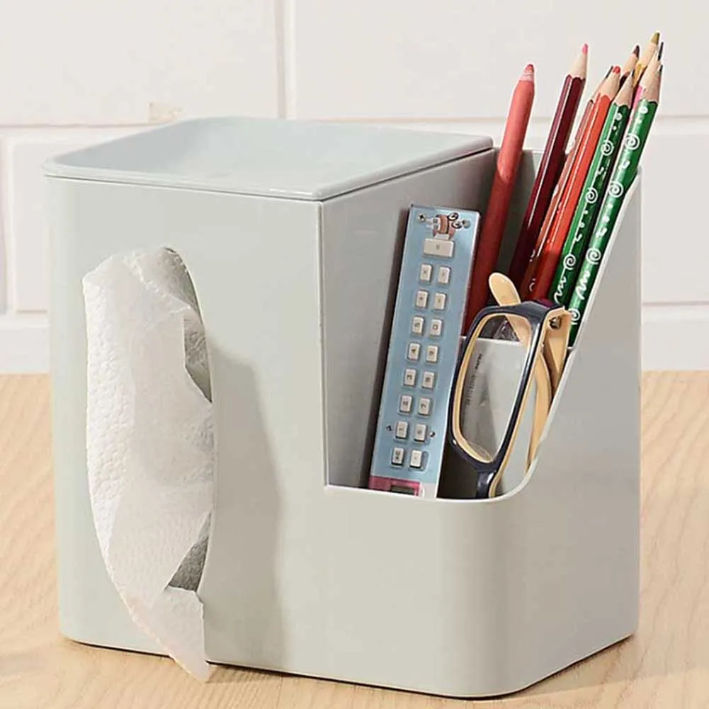 2019 High Quality Creative Plastic Stationery Holder Desktop Paper Storage Box Office School