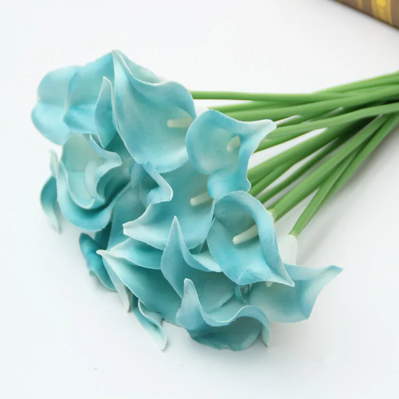 Flone Feel PU Artificial Calla Lily Flowers Simulation Single Branch Flowers For Wedding Home Party Living Room Balcony Decor Flone Feel PU Artificial Calla Lily Flowers Simulation Single Branch Flowers For Wedding Home Party Living Room Balcony Decor