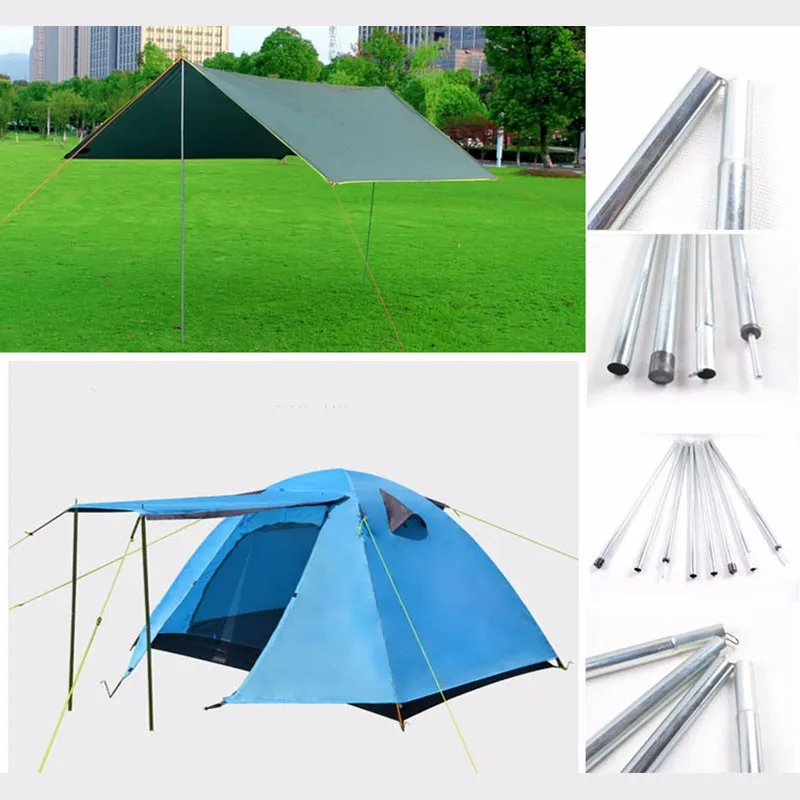 2 шт./компл. зеленый дом рамная трубка OutdoorTent полюс стержень из алюминиевого сплава палатка летящий брезент тент стержень, стойка полюс Аксессуары для сада