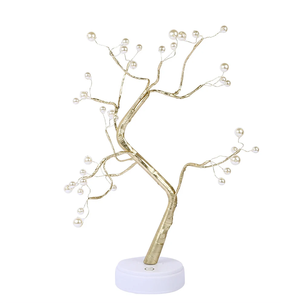 

Newest Potted Desk Lamp Night Lights Bonsai Tree Christmas Decor Lights with 36 LED Beads Home interior decoration