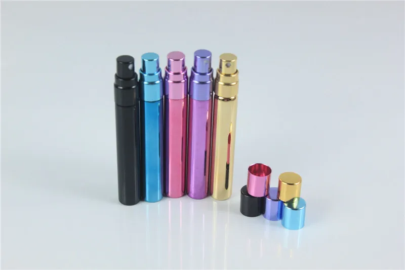 

20pcs/lot 8ml-10ml Glass vials 10ml With UV Perfume Bottles Mini Portable Glass refillable Perfume Bottle With Spray
