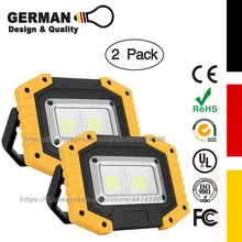 Светодиодный USB Рабочий свет перезаряжаемый портативный водонепроницаемые прожекторы для наружного кемпинга пешего туризма аварийного ремонта автомобиля