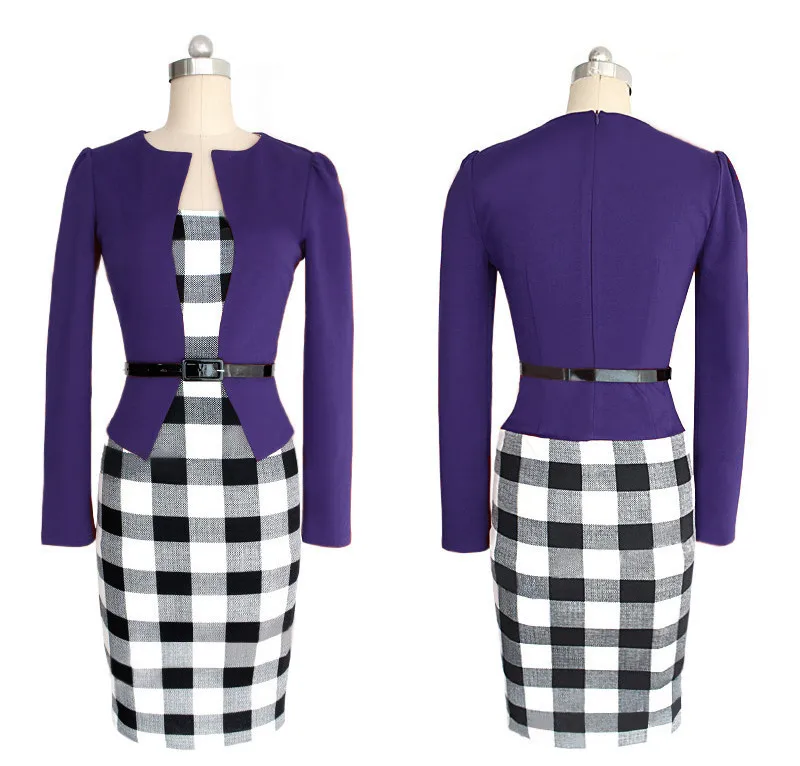 Платье Футляр В Клетку фото 21