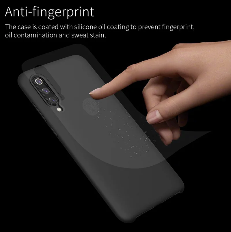 Bakeey Smooth Liquid Silicone Rubber Back Cover Protective Case for Xiaomi Mi 9 SE Non-original