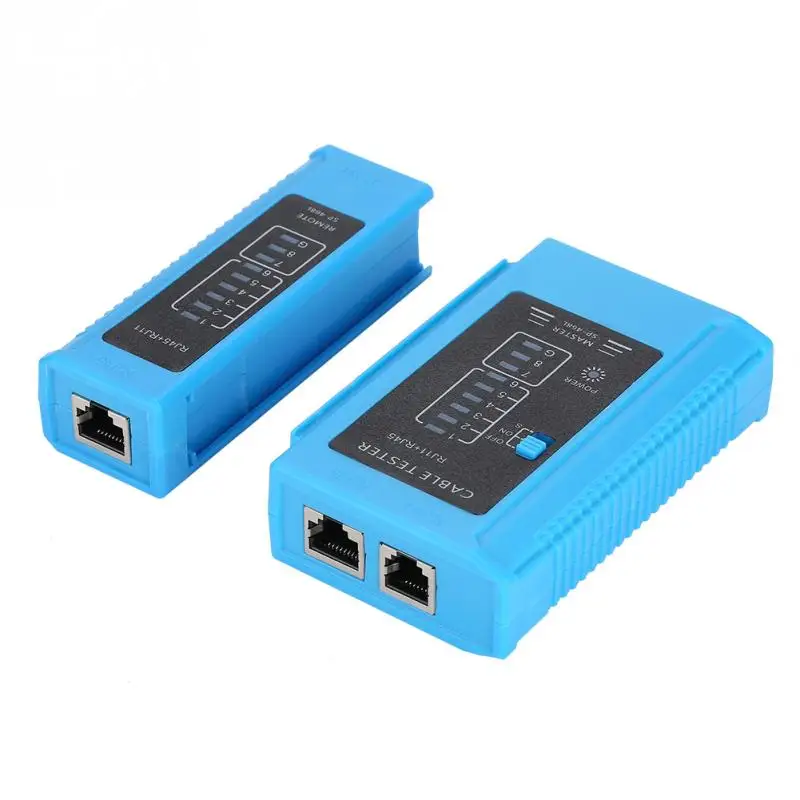 

RJ45 and RJ11 Network Cable Tester Telephone cable Tester Wire Lead Testing Tool Ethernet LAN Network Measuring Tools