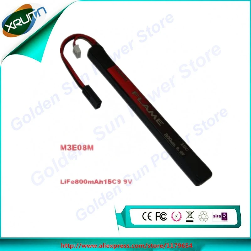 1 шт. 100% оригинальная пламенная батарея 9 V v 800mAh 15C LiFePO4 LFP FLAME POF4 03 AEG страйкбол