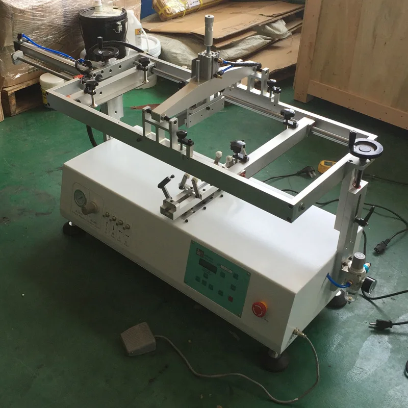 

single color tabletop semi automatic paper cup screen printer