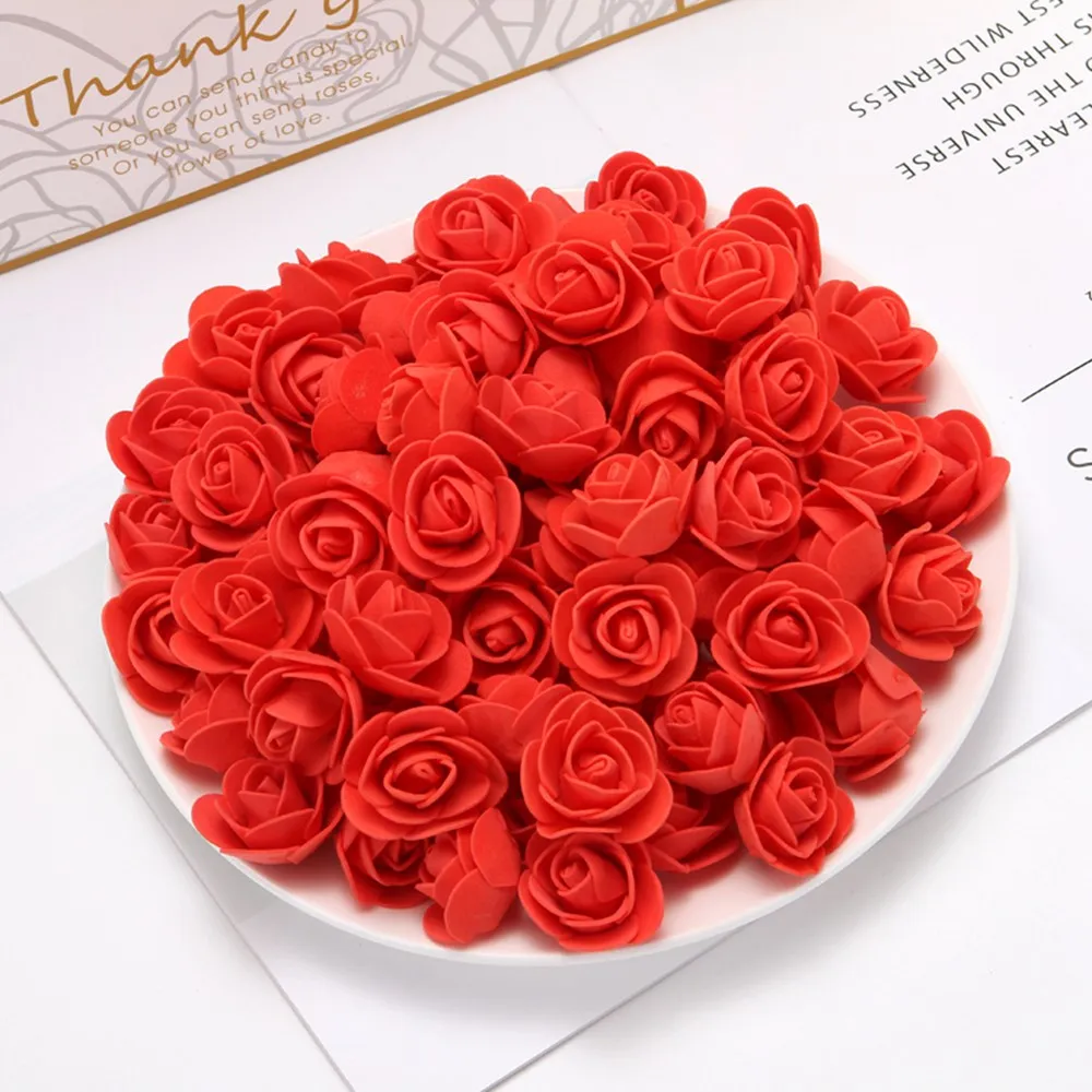 100pcs 3.5cm PE mini artificial flowers for home wedding decor accessories fake foma scrapbooking Bubble bears Decorative flower 100pcs 3.5cm PE mini artificial flowers for home wedding decor accessories fake foma scrapbooking Bubble bears Decorative flower