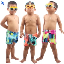 Шорты для купания для маленьких мальчиков быстросохнущая одежда для плавания г. летняя пляжная одежда для купания трусы боксеры с цветочным принтом купальный костюм