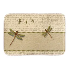 Lovely Dragonfly Home Decor Doormats Soft Lightness Indoor Outdoor Living Room Bathroom Door Mats Short Plush Fabric Floor Mats