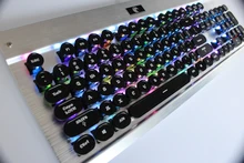 108 Keys Round Metal Keycap Steampunk Dreamer Personality Keycap Retro Typewriter Keycap For Wired USB Mechanical Keyboard