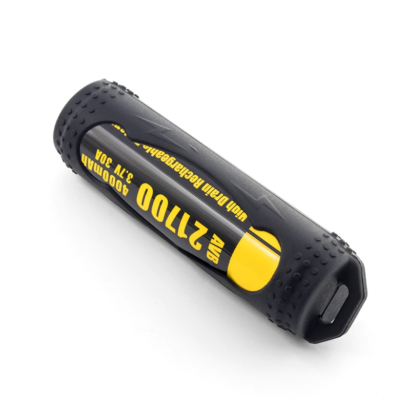 20700 21700 Battery Silicone case Black-1