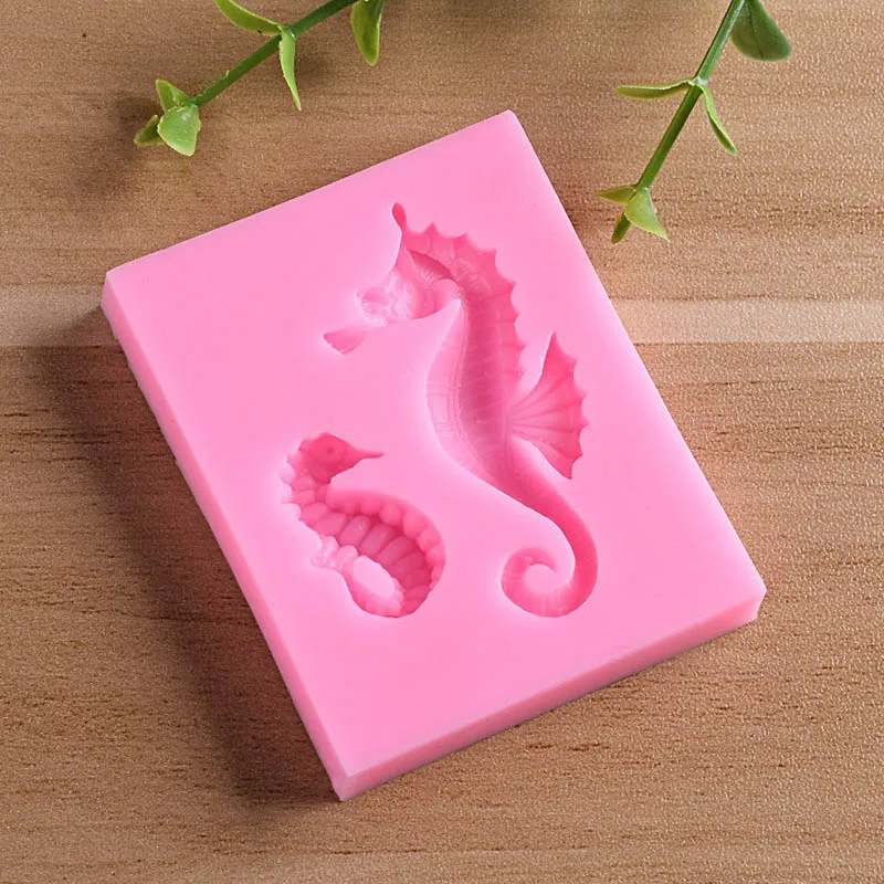

Sea Horse Silicone Fondant Mold Sugarcraft Pastry Cake Decorating Tools Biscuit Chocolate Mould J2Y