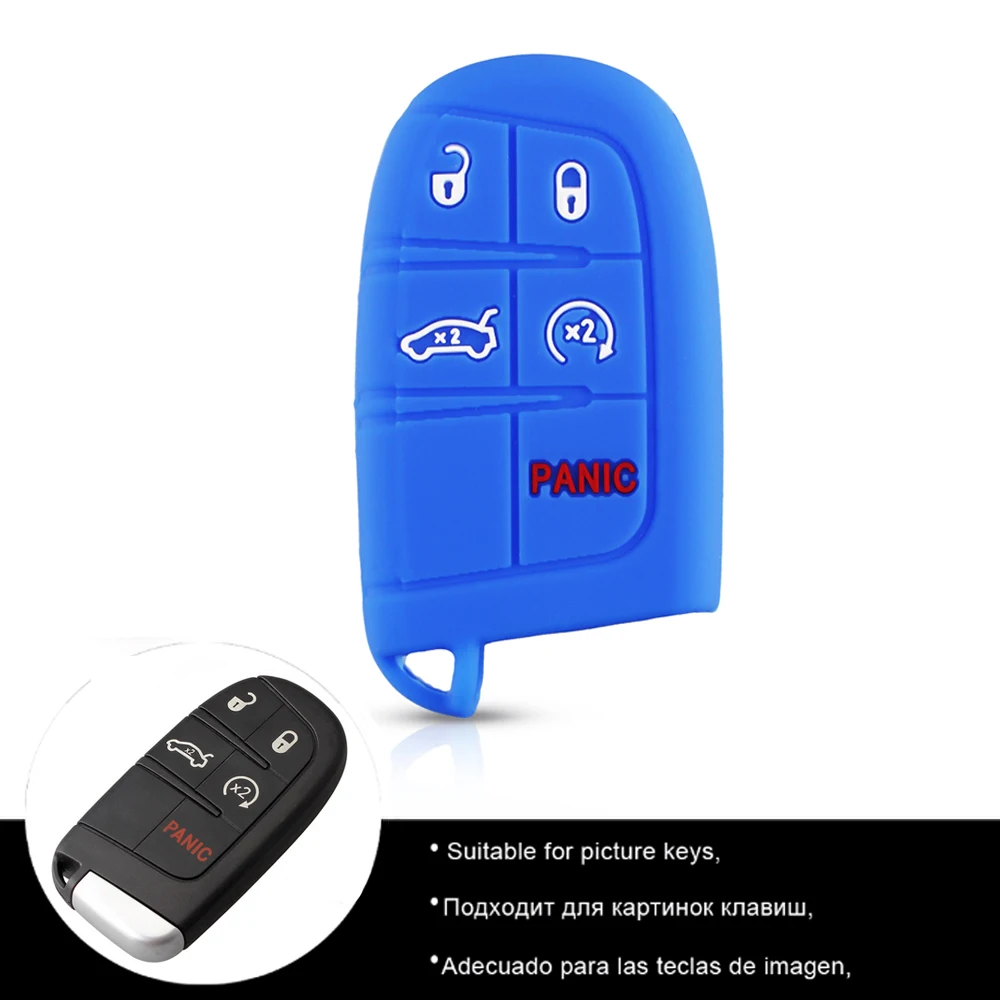 Чехол KEYYOU для Jeep Grand Cherokee Dodge JCUV Дротика Journey Chrysler 300C Fiat 5 кнопочный пульт