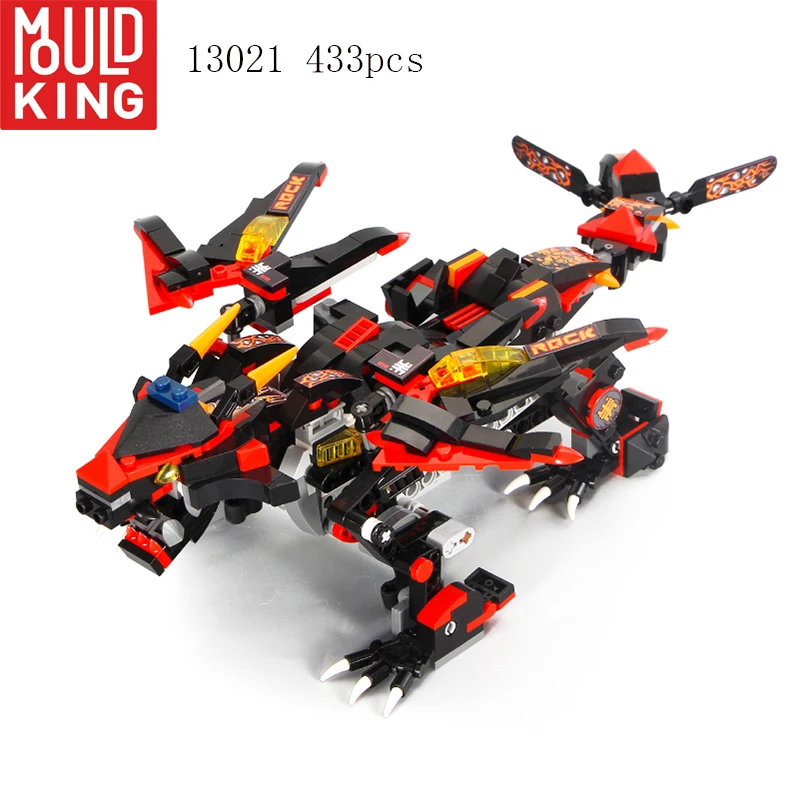 

Mould King Techinc RC Dragon Building Blocks Black 13021Toys For Kids Gift