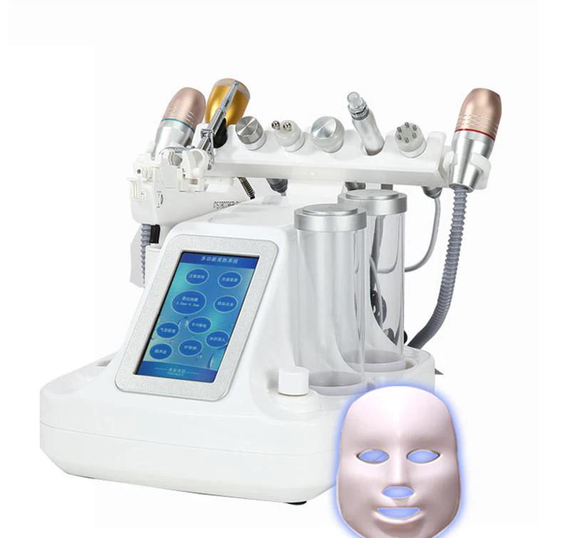  2019 new 11 In 1 Vacuum Face Pore Cleanser Massage Peeling Water Oxygen Jet Skin Lifting Facial Bea