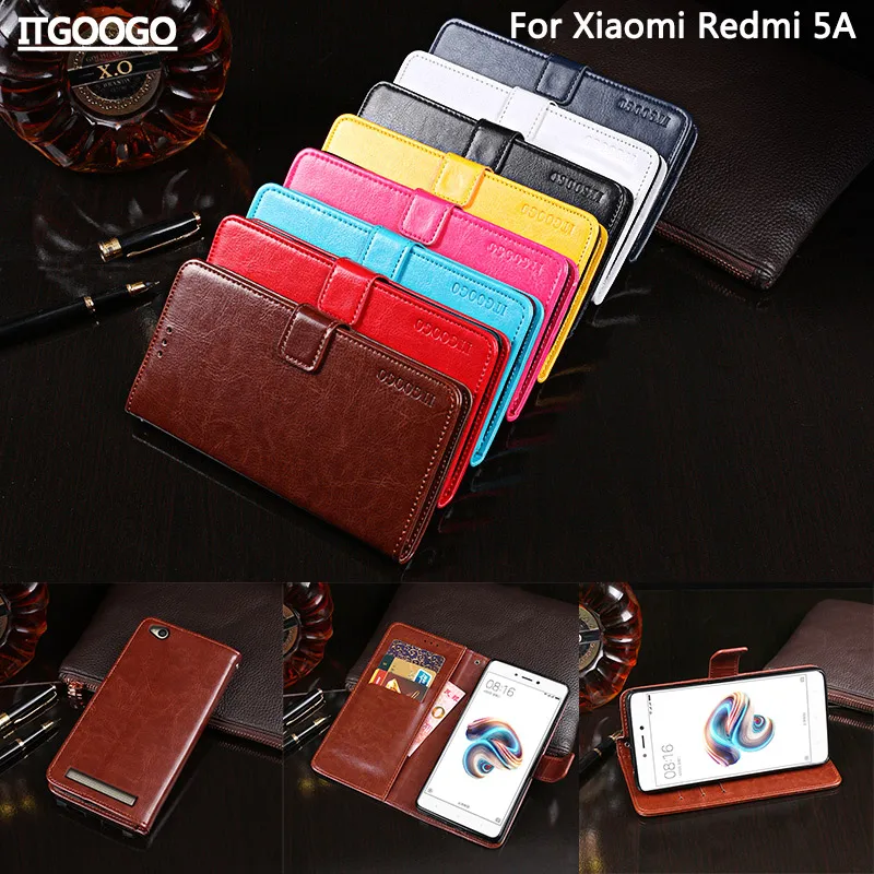 Itgoogo для Xiaomi Redmi 5A чехол 5 0 дюймов высокое качество флип кожаный кошелек сумка