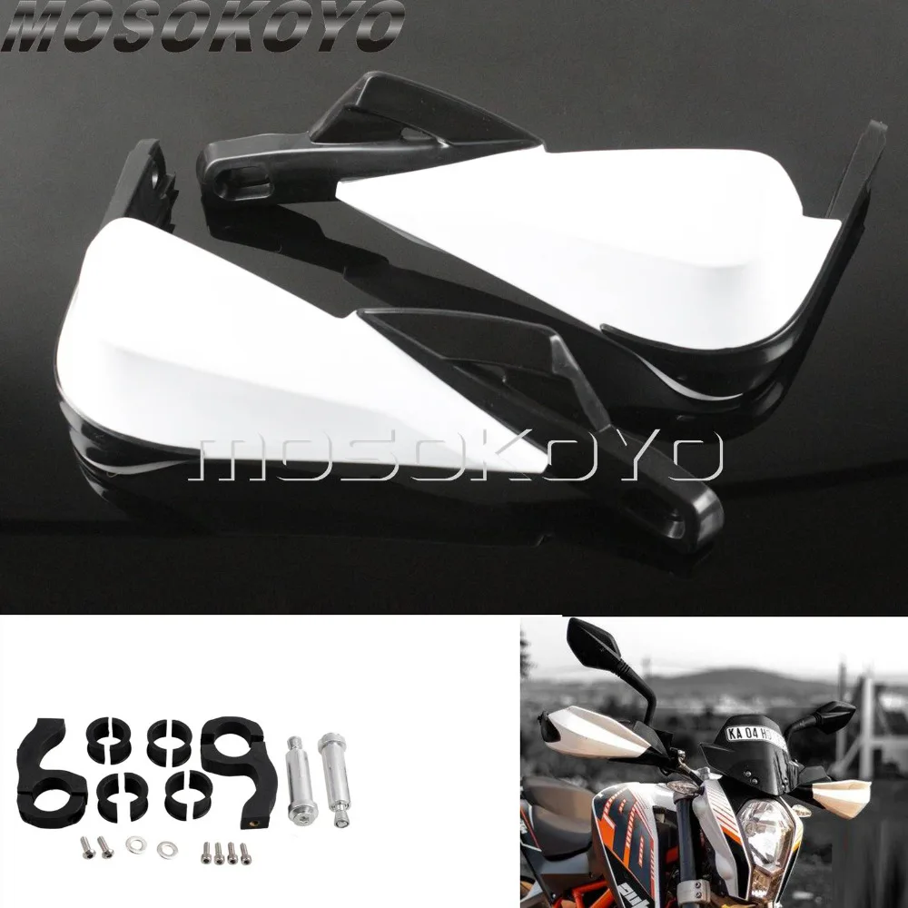 

White Dirt Bike 28mm Handguard 7/8" Hand Guards for KTM Duke EXC SMR Husqvarna TE TC 250 490 790 Universal