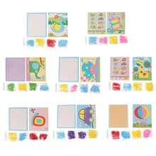 DIY Plush Ball Painting Stickers Educational Handmade Puzzles Crafts Kids Toys DIY Plush Ball Painting Stickers Educational Handmade Puzzles Crafts Kids Toys