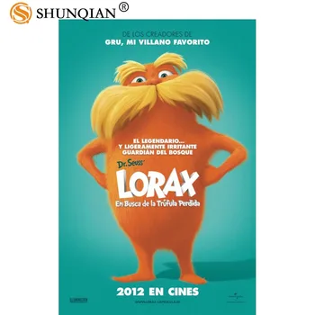 

Custom canvas poster Art Lorax Express Decoration poster cloth fabric wall poster print Silk Fabric Print