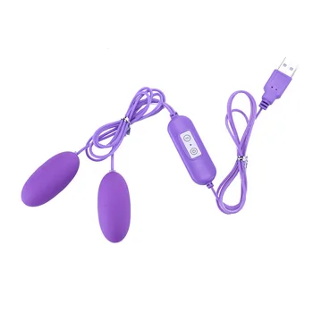 146cm USB Power Vibrator double Jump Egg 20 speed Bullet Vibration Clitoris G Spot stimulator sex toys for women anal Toy 6