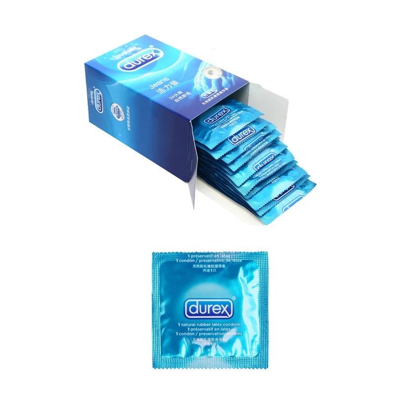 Durex Презервативы джинсы 24 шт. с прямыми стенками Экстра для мужчин натуральный
