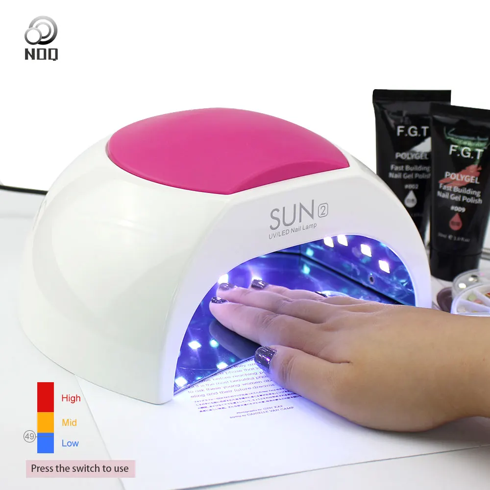 

NOQ Hot SUN2c UV LED Nail Lamp 48W Nail Dryer Machine For Curing UV Gel varnish Polish Professional Nail Machine with Sensor