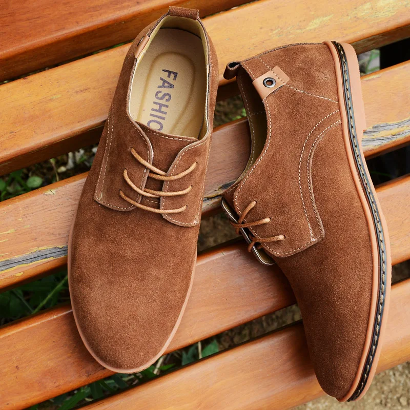 

High quality flock man shoes flats 2019 new fashion comfortable shoes men sneakers lace-up solid men shoes zapatos de hombre