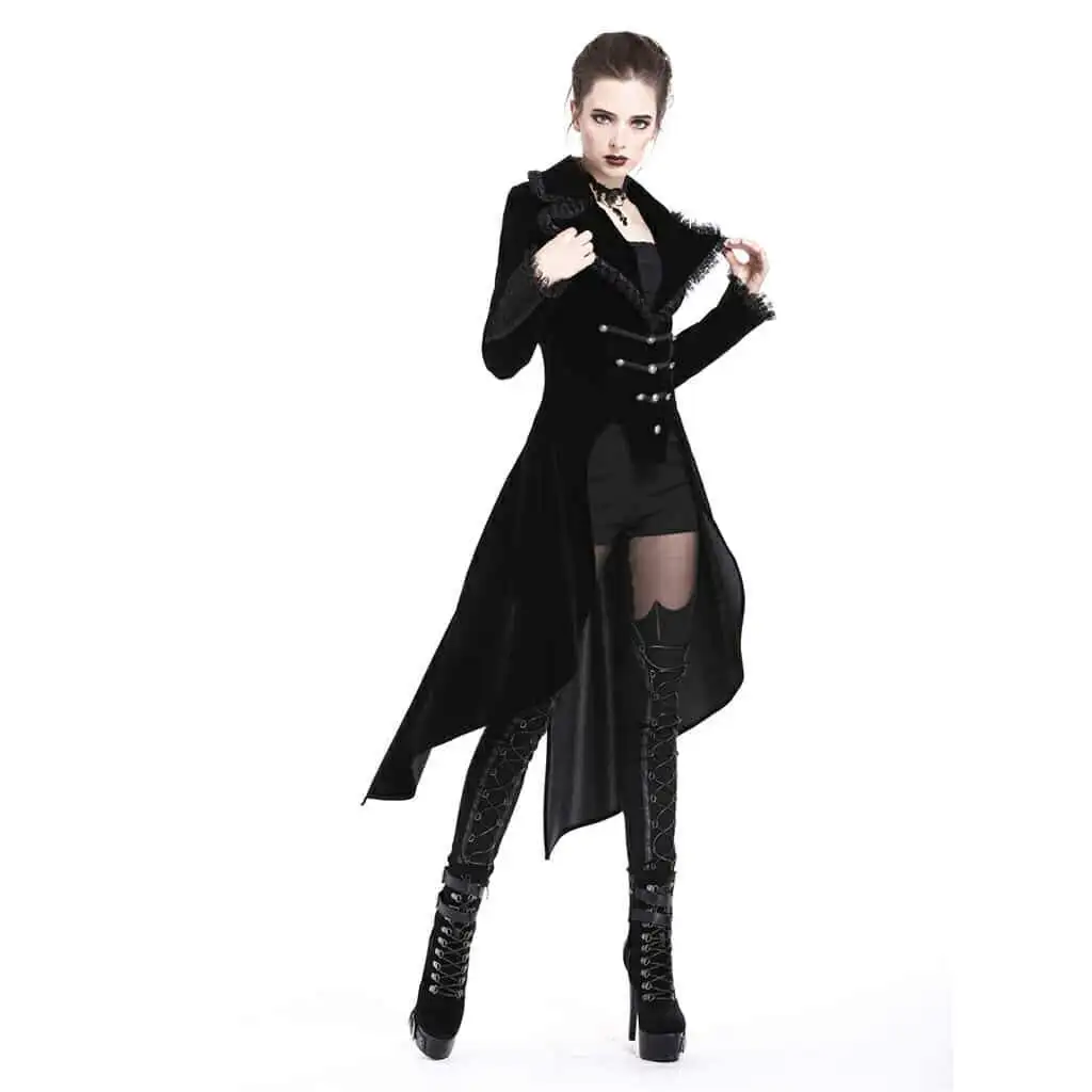 Женское винтажное пальто Darkinlove Goth Tail JW162|Пальто| |
