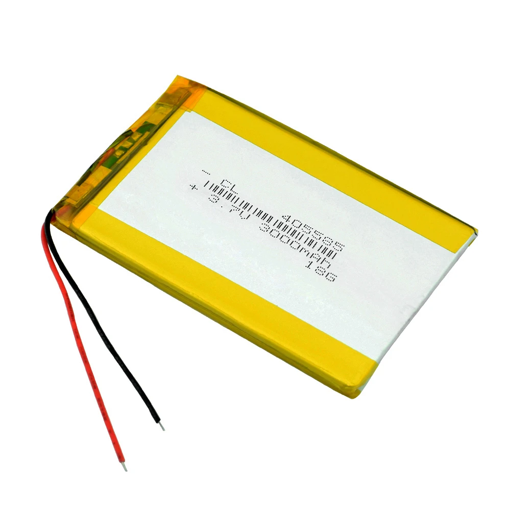 3,7 V 3000mAh литиевая батарея 405585 аккумуляторная батарея с высокой разрядкой литий-полимерная батарея