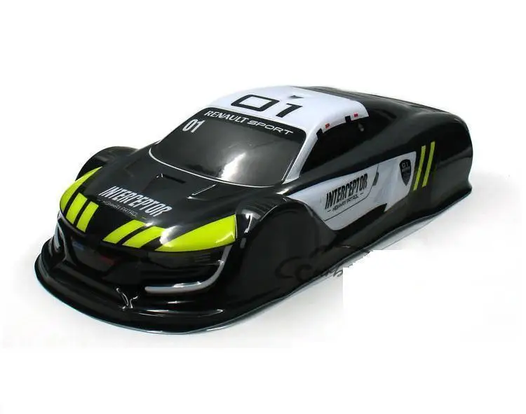 

YUKALA 1/10 RC parts PVC painted body shell for 1/10 RC hobby racing on-road drift car(size: 430*198mm wheel base 260mm)