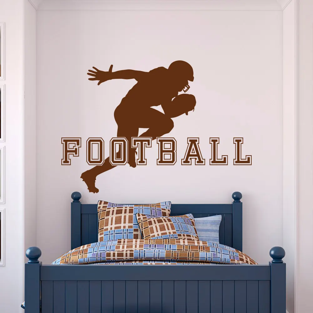 Sports Man American Football Player Sport Wall Decals Vinyl Stickers