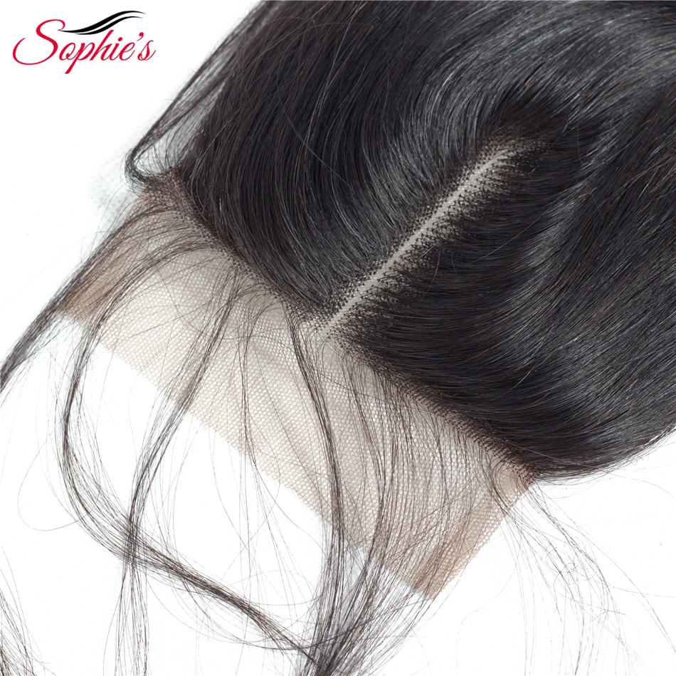 Sophie's Peruvian Hair Bundles With Closure Body Wave Bundles With Closure Non remy Human Hair 4 Bundles With Closure