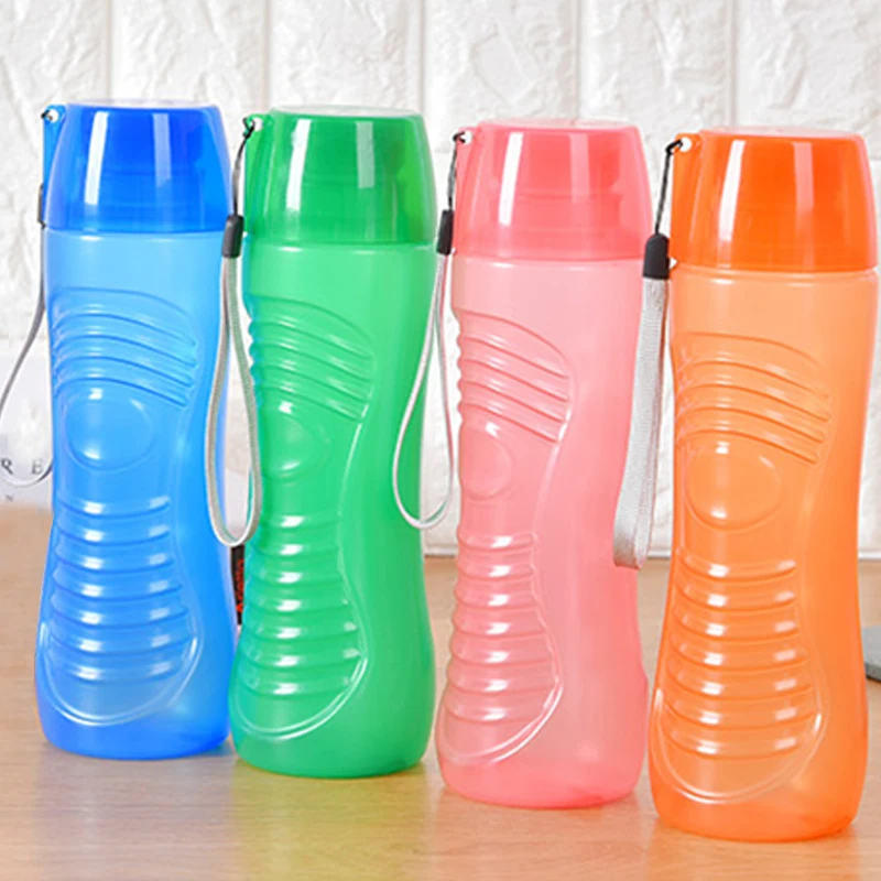 700ml 4 Candy color food grade plastic water bottle for kids adults