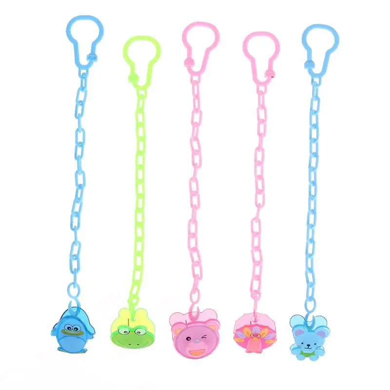 

Cartoon Animals Pacifier Frog Bear Clip Chain Holders Pacifier Nipple Safe Strap Newborn Baby Care Feeding Accessories Gadgets