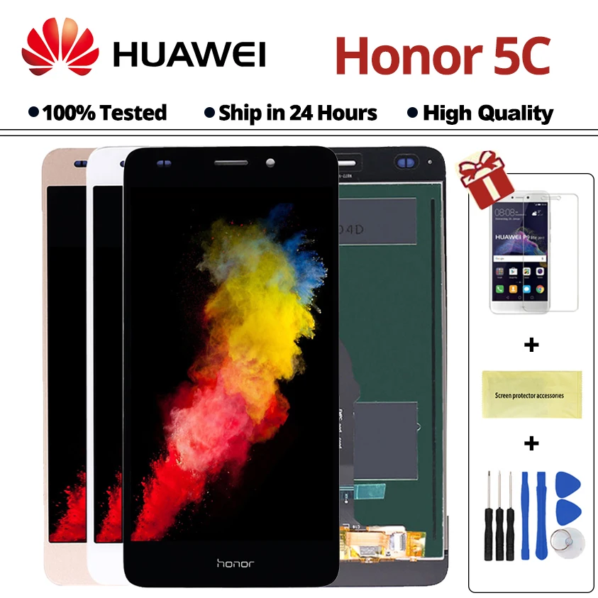 

For Huawei Honor 5C LCD 7 Lite Display Touch Screen Digitizer For Huawei Honor 5C LCD With Frame NEM-L21 NEM-L51 Replacement