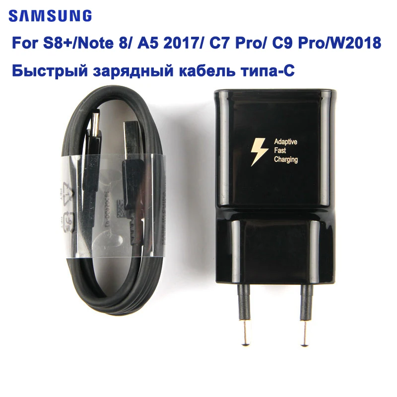 SAMSUNG оригинальный быстрый адаптер EU/US зарядное устройство для Samsung GALAXY S10 S8 S9 Plus A3 A5