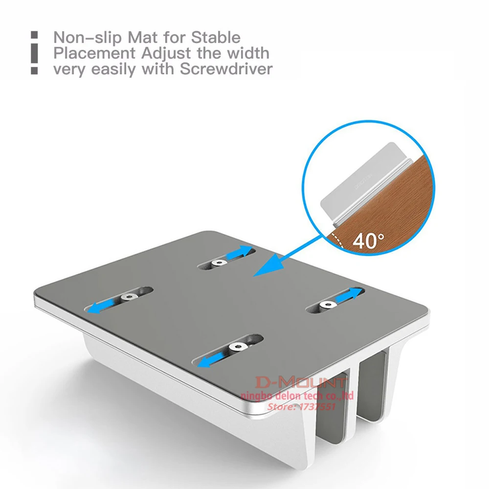 D-MOUNT Универсальный DL-N17-2 алюминиевый планшет Вертикальная Базовая Подставка настольная подставка Регулируемая ширина