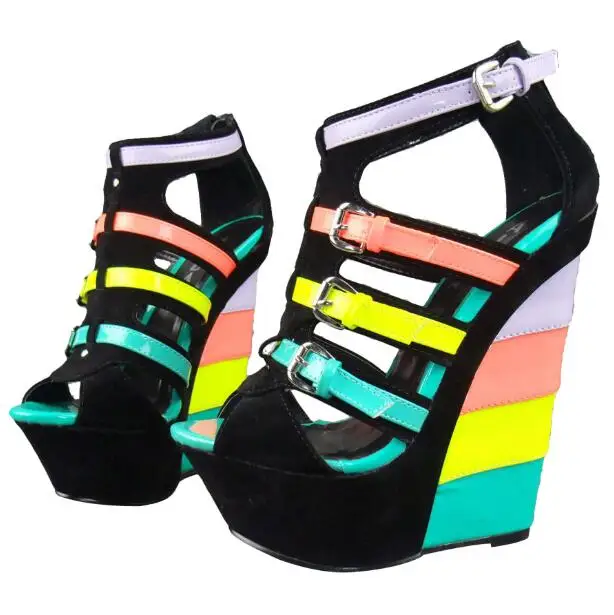 

2016 open toe medium(b,m) special offer sandalias femininas women shoes free shipping sandals designer high heels neon pumps