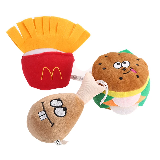 Nuovo Cibo Delizioso Disegno Cane Toys Pet Puppy Chew Squeaker Squeak peluche Gi Nuovo Cibo Delizioso Disegno Cane Toys Pet Puppy Chew Squeaker Squeak peluche Gi