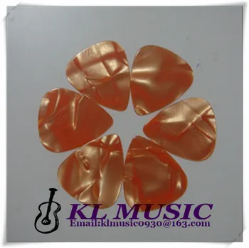 

Celluloid Flat Picks thin thickness 0.46mm in Pearl Orange,Blank Pearl Guitar Picks