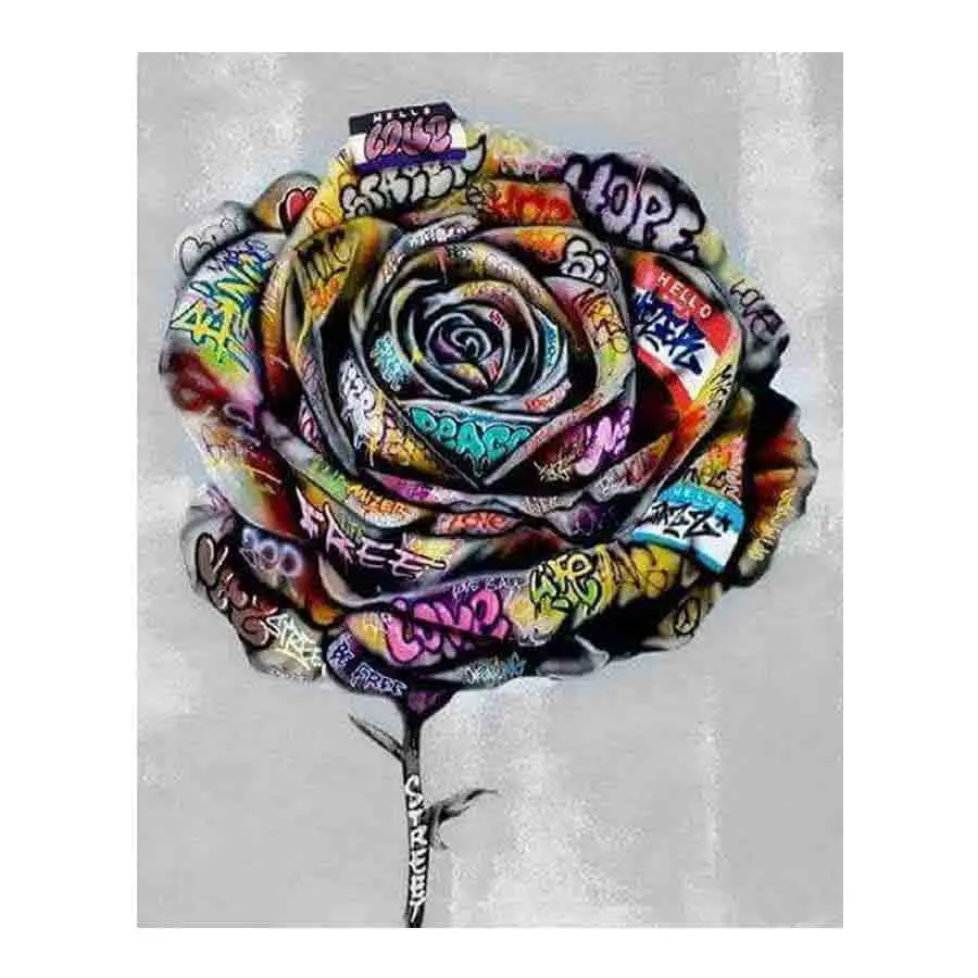 5d diamond painting kits diamond cross stitch mosaic rose flower with