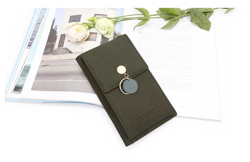 Latest Women Leather Shoulder Wallet Phone bag Case Female Multifunction Coin Change Passport Purse Card Holder Clutch For Girls