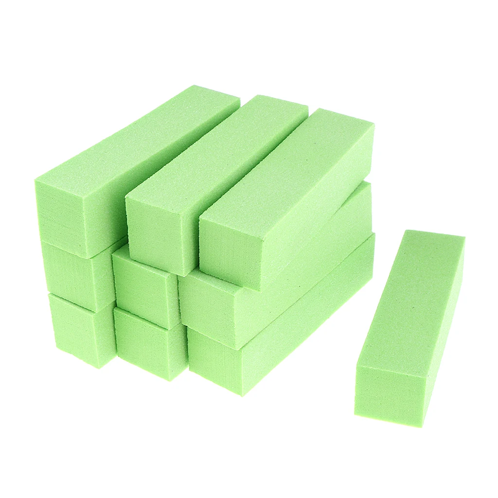 Lots 10 Pro Nail Art Care Buffer Buffing Sanding Block Files Grit Acrylic Tools for Natural/Artificial/Gel Nails Polish Trimming