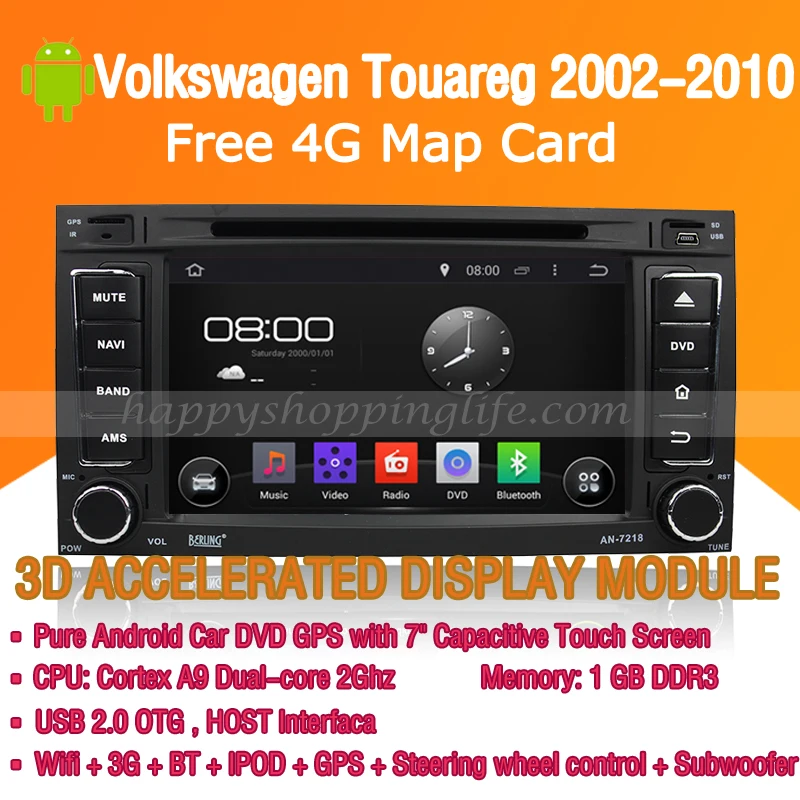 Android 7.1 Car DVD Player for VW Touareg 2002-2010 Autoradio Stereo GPS navigation Wifi 3G | Автомобили и мотоциклы