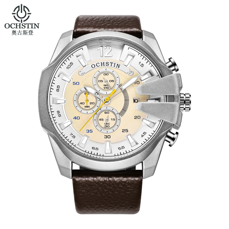 

OCHSTIN Creative Sport Watch Men Brand Luxury Big Dial Quartz Watch for Men Chronograph Military Men Watch Business Hodinky Saat
